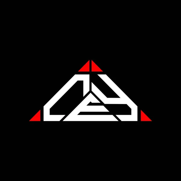 Cey Harfi Logo Yaratıcı Tasarımı Vektör Grafik Cey Basit Modern — Stok Vektör
