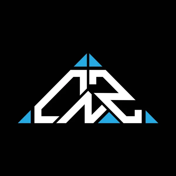 Cnz Harfli Yaratıcı Logo Vektör Grafik Cnz Basit Modern Logo — Stok Vektör