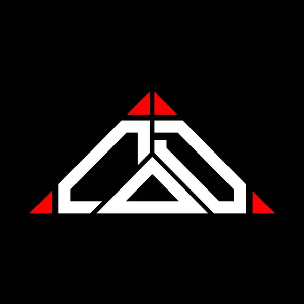 Cod文字のロゴベクトルグラフィックと創造的なデザイン Cod三角形のシンプルでモダンなロゴ — ストックベクタ