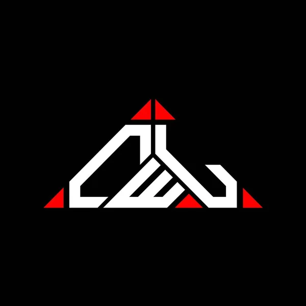 Cwl Harf Logosu Yaratıcı Tasarım Vektör Grafik Cwl Basit Modern — Stok Vektör