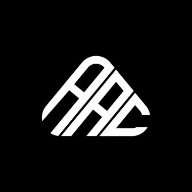 AAC harf logosu yaratıcı tasarımı vektör grafik, AAC basit ve modern logo üçgen şeklinde.