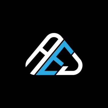 AEJ letter logo creative design with vector graphic, AEJ simple and modern logo in triangle shape.