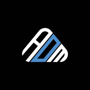 AOM harf logosu yaratıcı tasarım vektör grafik, AOM basit ve modern logo üçgen şeklinde.