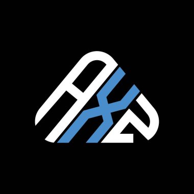 AXZ harf logosu yaratıcı tasarımı vektör grafik, AXZ basit ve modern logo üçgen şeklinde.