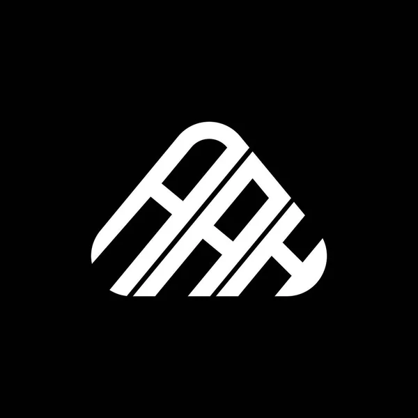 Logo Della Lettera Aah Progettazione Creativa Con Grafica Vettoriale Logo — Vettoriale Stock