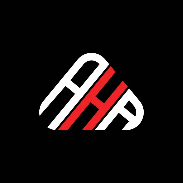 Aha Letter Logo Creative Design Vector Graphic Aha Simple Modern — Stok Vektör
