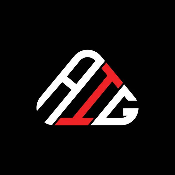Aig Letter Logo Kreatives Design Mit Vektorgrafik Aig Einfaches Und — Stockvektor