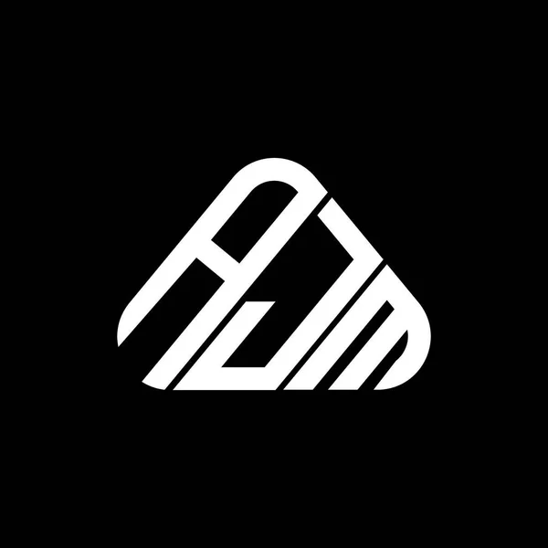 Ajm Letter Logo Creative Design Vector Graphic Ajm Simple Modern — Stock vektor