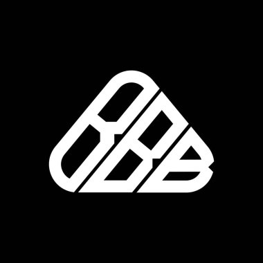 BBB harfli yaratıcı logo vektör grafik, BBB basit ve modern logo yuvarlak üçgen şeklinde.