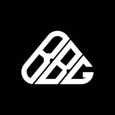 BBG harfli yaratıcı logo vektör grafik, BBG basit ve modern logo yuvarlak üçgen şeklinde.