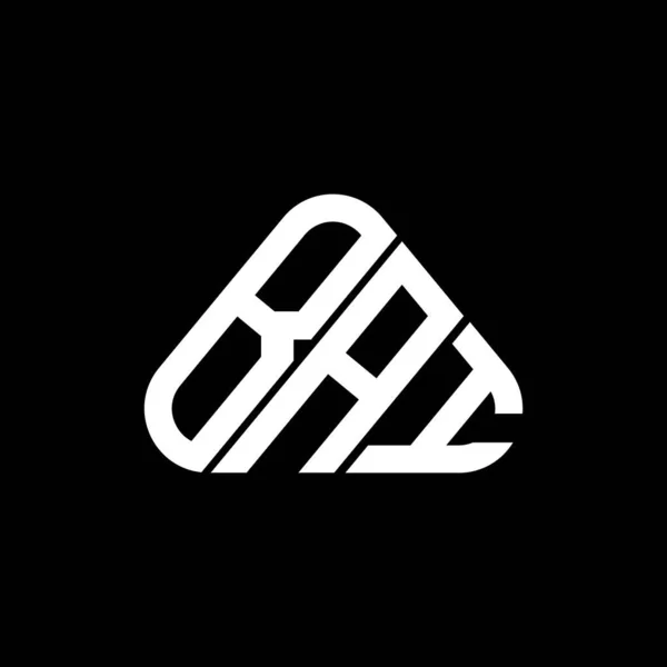 Diseño Creativo Del Logotipo Letra Bai Con Gráfico Vectorial Logotipo — Archivo Imágenes Vectoriales