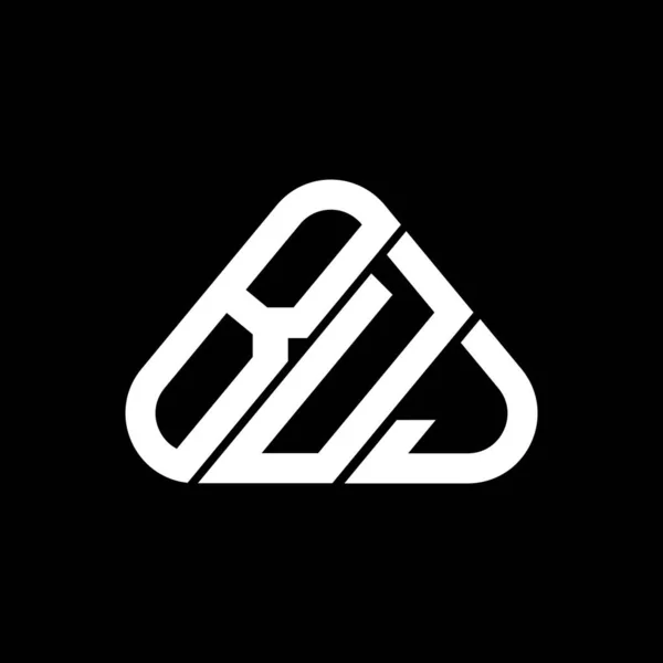 Bdj Carta Logotipo Design Criativo Com Gráfico Vetorial Logotipo Simples —  Vetores de Stock