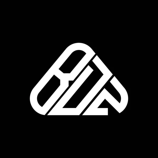 Bdz字母标志创意设计与矢量图形 Bdz简单现代的圆形三角形标志 — 图库矢量图片