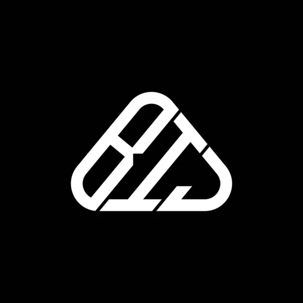 Bij Буква Логотип Творческий Дизайн Векторной Графикой Bij Простой Современный — стоковый вектор