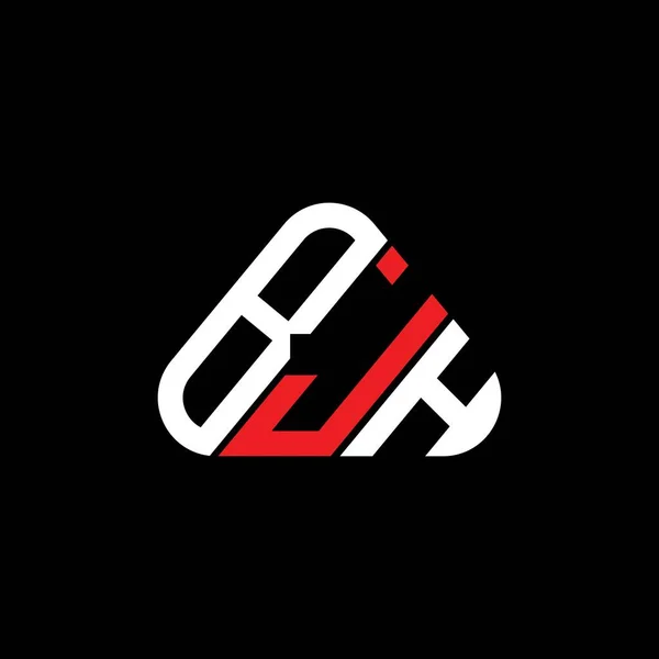 Bjh Buchstabe Logo Kreatives Design Mit Vektorgrafik Bjh Einfaches Und — Stockvektor