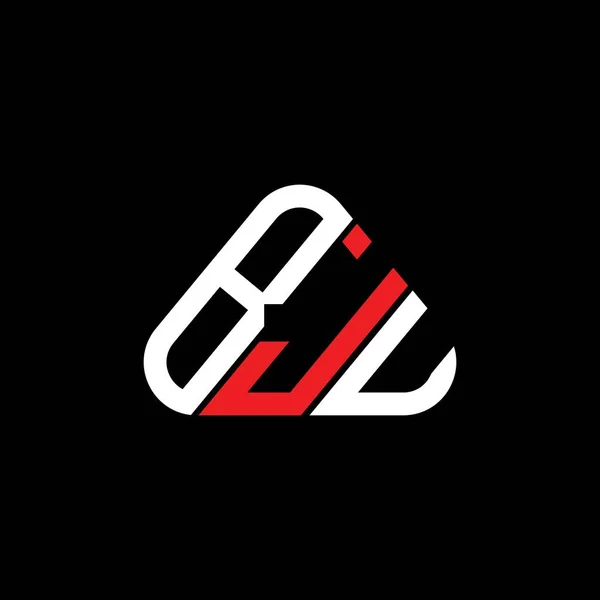 Bju Brev Logotyp Kreativ Design Med Vektor Grafik Bju Enkel — Stock vektor