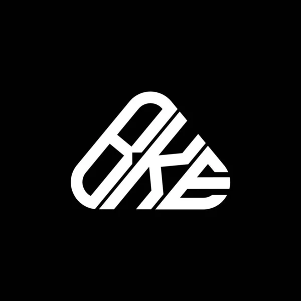 Diseño Creativo Del Logotipo Letra Bke Con Gráfico Vectorial Logotipo — Vector de stock