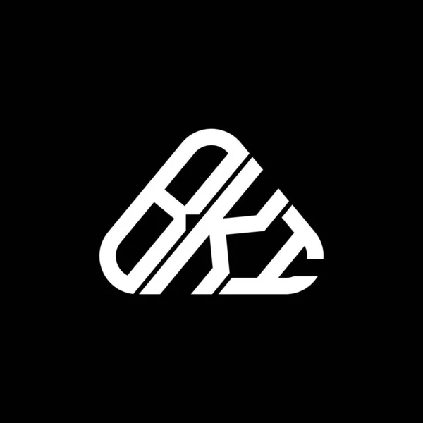 Diseño Creativo Del Logotipo Letra Bki Con Gráfico Vectorial Logotipo — Vector de stock