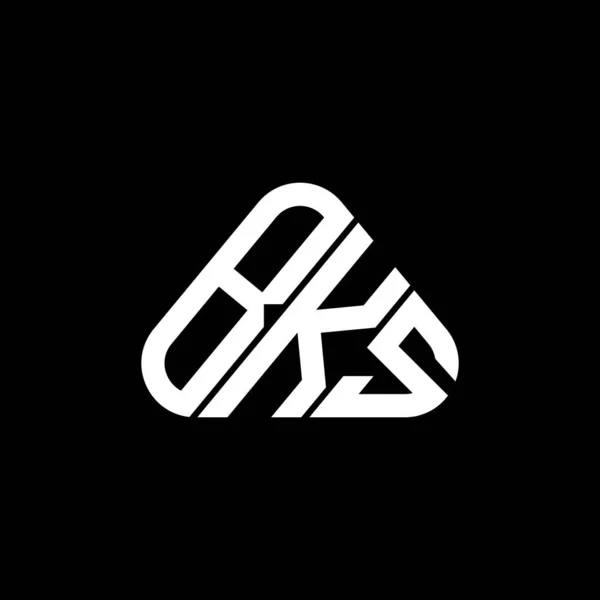 Diseño Creativo Del Logotipo Letra Bks Con Gráfico Vectorial Logotipo — Vector de stock