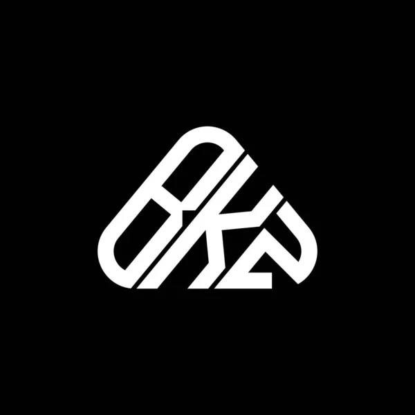 Diseño Creativo Del Logotipo Letra Bkz Con Gráfico Vectorial Logotipo — Vector de stock