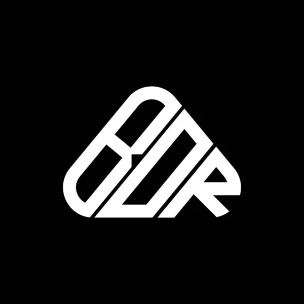 Diseño Creativo Del Logotipo Letra Bor Con Gráfico Vectorial Logotipo — Archivo Imágenes Vectoriales