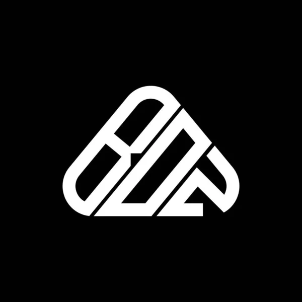 Boz Буква Логотип Творческий Дизайн Векторной Графикой Boz Простой Современный — стоковый вектор
