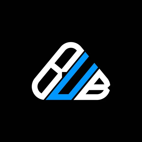 Bub Буква Логотип Креативный Дизайн Векторной Графикой Bub Простой Современный — стоковый вектор
