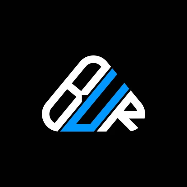 Bur Carta Logotipo Design Criativo Com Gráfico Vetorial Bur Logotipo — Vetor de Stock