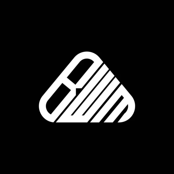 Bwm Letter Logo Creatief Ontwerp Met Vector Grafische Bwm Eenvoudige — Stockvector