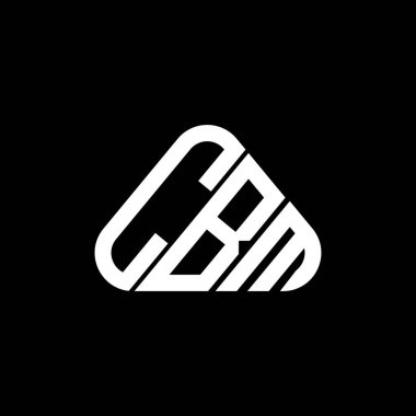 CBM harf logosu yaratıcı tasarım vektör grafik, CBM basit ve modern logo yuvarlak üçgen şeklinde.