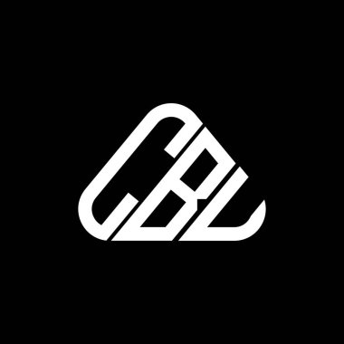 CBU harf logosu tasarımı vektör grafik, CBU basit ve modern logo yuvarlak üçgen şeklinde.