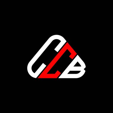 CCB harfli yaratıcı logo vektör grafik, CCB basit ve modern logo yuvarlak üçgen şeklinde..