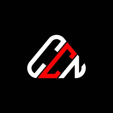 CCN harfi yaratıcı logosu vektör grafik, CCN basit ve modern logo yuvarlak üçgen şeklinde.