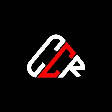 CCR harfli yaratıcı logo vektör grafik, CCR basit ve modern logo yuvarlak üçgen şeklinde..