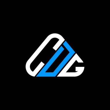 CDG harf logosu yaratıcı tasarım vektör grafik, CDG basit ve modern logo yuvarlak üçgen şeklinde.