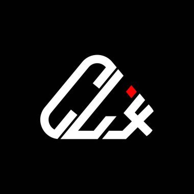 CLX harf logosu yaratıcı tasarım vektör grafik, CLX basit ve modern logo yuvarlak üçgen şeklinde.