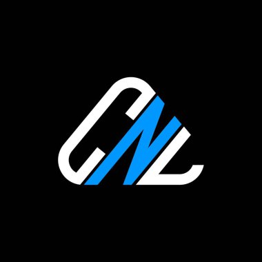 CNL harf logosu yaratıcı tasarımı vektör grafik, CNL basit ve modern logo yuvarlak üçgen şeklinde.