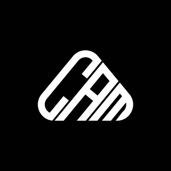 Diseño Creativo Del Logotipo Letra Cam Con Gráfico Vectorial Logotipo — Vector de stock