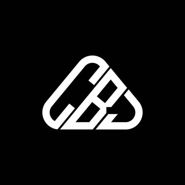 Diseño Creativo Del Logotipo Letra Cbj Con Gráfico Vectorial Logotipo — Vector de stock
