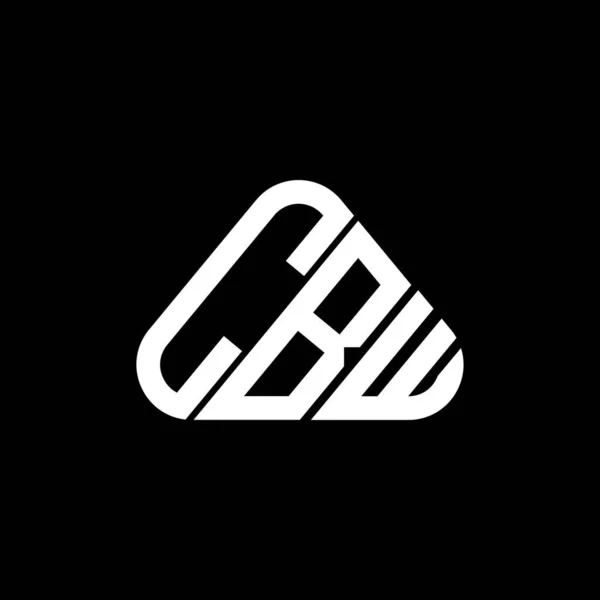 Diseño Creativo Del Logotipo Letra Cbw Con Gráfico Vectorial Logotipo — Vector de stock