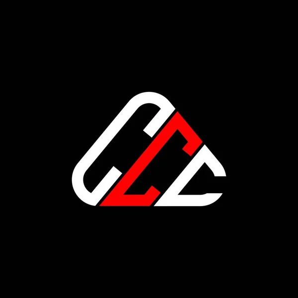 ベクトルグラフィックとCccの文字のロゴの創造的なデザイン ラウンド三角形の形でCccシンプルかつモダンなロゴ — ストックベクタ
