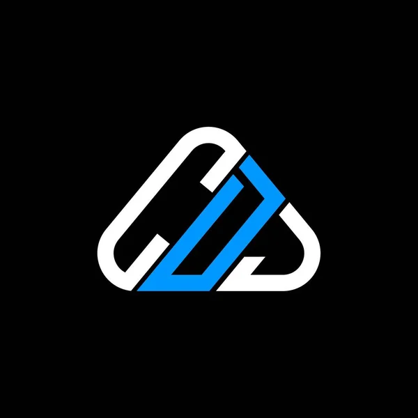 Diseño Creativo Del Logotipo Letra Cdj Con Gráfico Vectorial Logotipo — Vector de stock