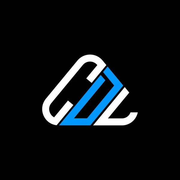 ベクトルグラフィックとCdlの文字のロゴの創造的なデザイン ラウンド三角形の形でCdlシンプルかつモダンなロゴ — ストックベクタ