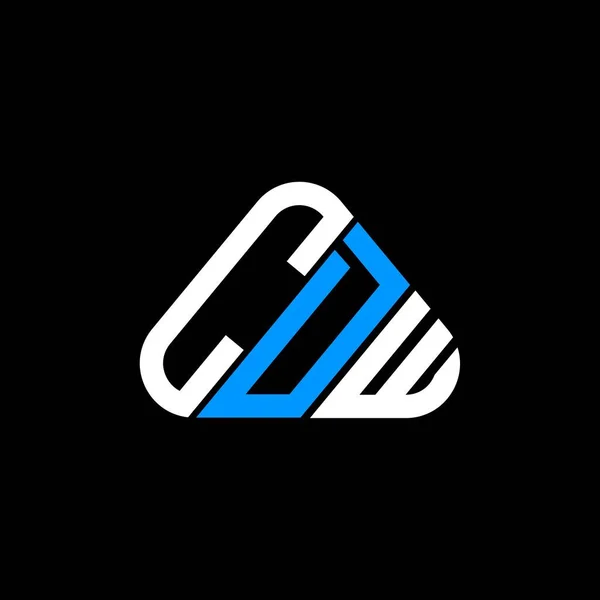 Diseño Creativo Del Logotipo Letra Cdw Con Gráfico Vectorial Logotipo — Vector de stock