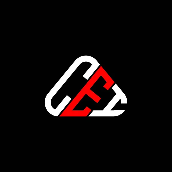 Творческий Дизайн Логотипа Cei Векторной Графикой Простой Современный Логотип Cei — стоковый вектор