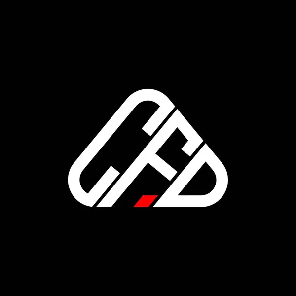 Diseño Creativo Del Logotipo Letra Cfd Con Gráfico Vectorial Logotipo — Vector de stock