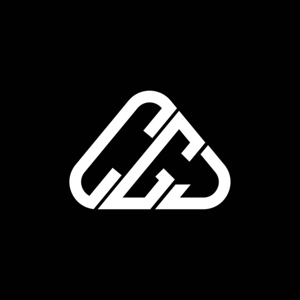 Cgj Brief Logo Kreatives Design Mit Vektorgrafik Cgj Einfaches Und — Stockvektor