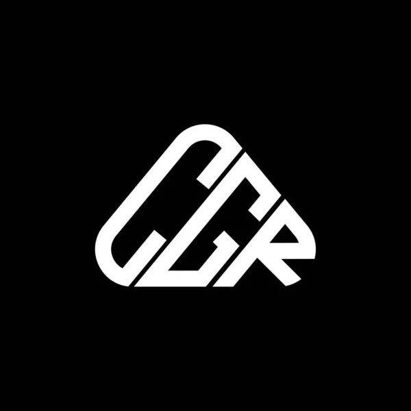 Cgr Harf Logosu Yaratıcı Tasarım Vektör Grafik Cgr Basit Modern — Stok Vektör