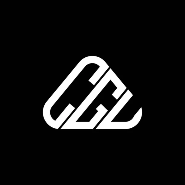 Diseño Creativo Del Logotipo Letra Cgu Con Gráfico Vectorial Logotipo — Vector de stock