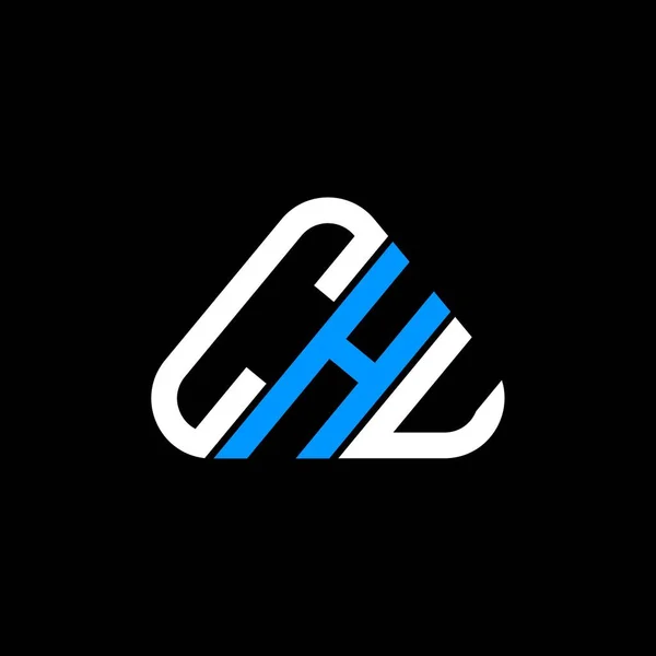 Chu Harf Logosu Tasarımı Vektör Grafik Chu Basit Modern Logo — Stok Vektör